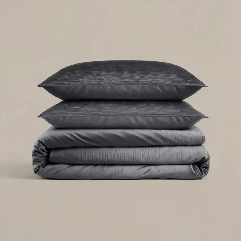 Dekbedovertrek Velvet Cartier 240x220 – Fluweelzacht Uni Design – Antraciet