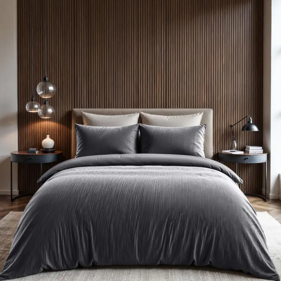 Dekbedovertrek Velvet Cartier 240x220 – Fluweelzacht Uni Design – Antraciet