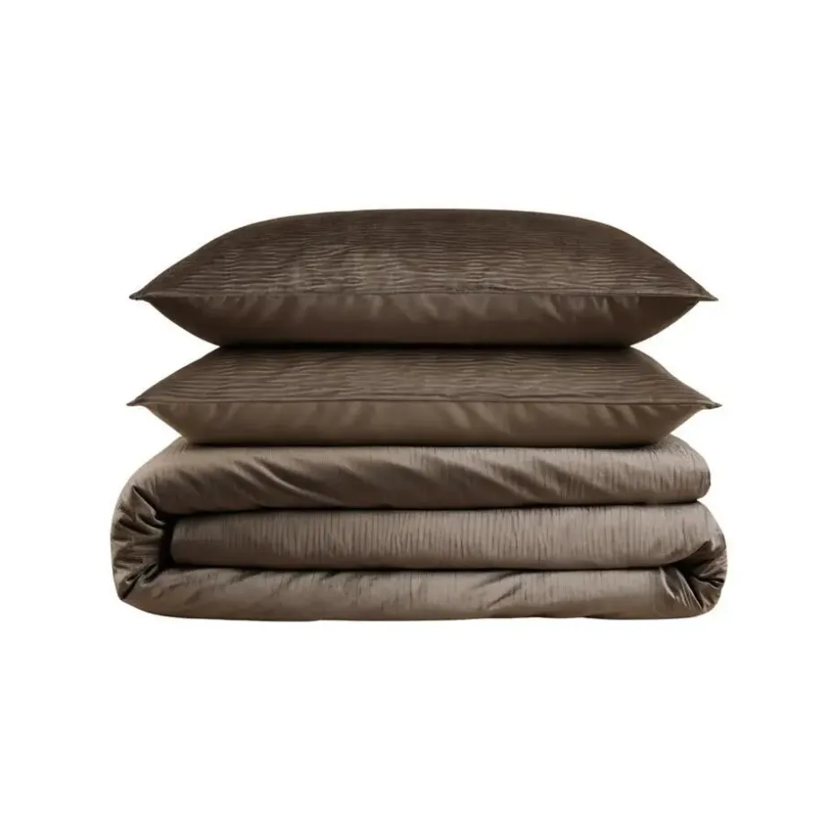 Dekbedovertrek Velvet Cartier 240x220 – Fluweelzacht Uni Design – Taupe