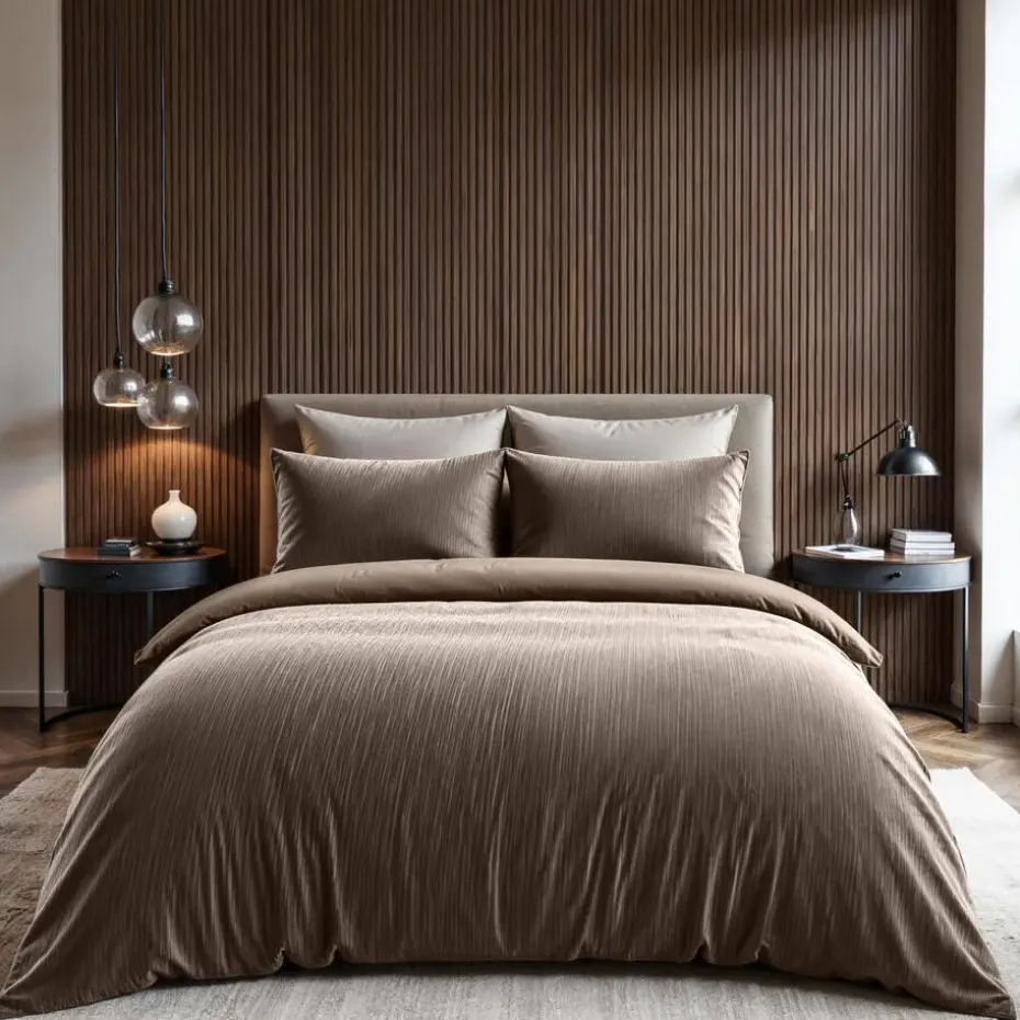 Dekbedovertrek Velvet Cartier 240x220 – Fluweelzacht Uni Design – Taupe