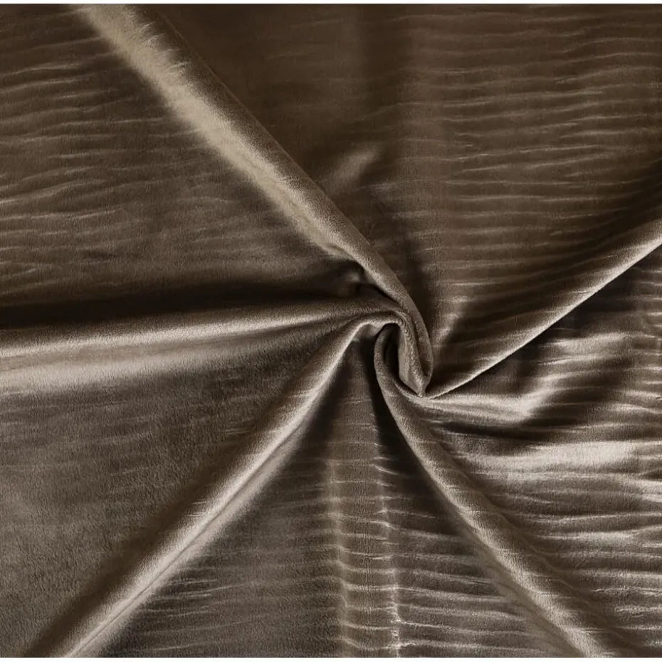 Dekbedovertrek Velvet Cartier 240x220 – Fluweelzacht Uni Design – Taupe