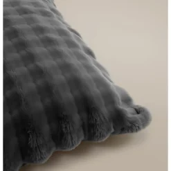 Dekbedovertrek 240x220 – Pompom Design & Warm Flanel Fleece - Antraciet