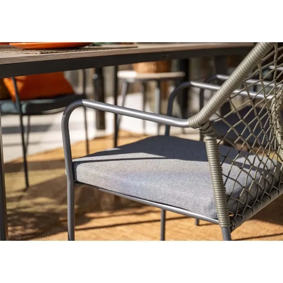 5-delige tuinset Dido stoel mosgroen -Rimini tafel- Garden Impressions