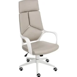 DELIGHT - Bureaustoel - Taupe - Kunstleer