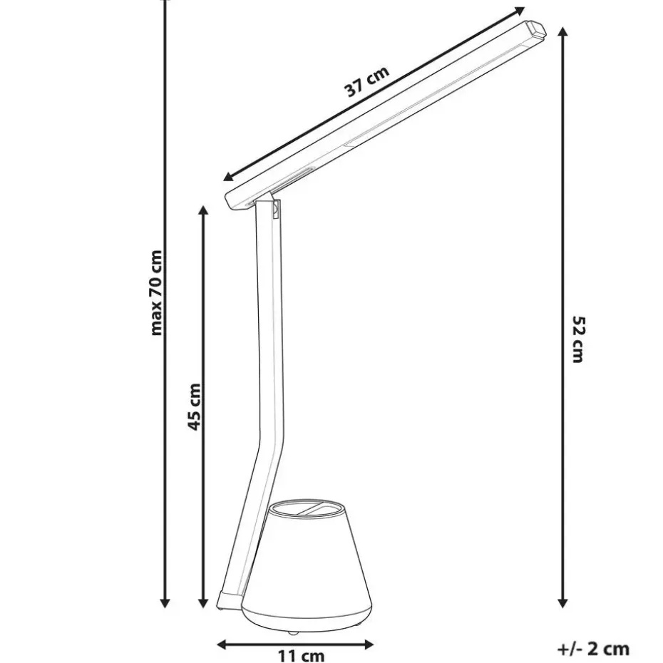 DENEB - Bureaulamp LED - Lichtblauw - Synthetisch materiaal