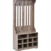 DENILIQUIM - Schoenenkast - Donkerbruin - Hout