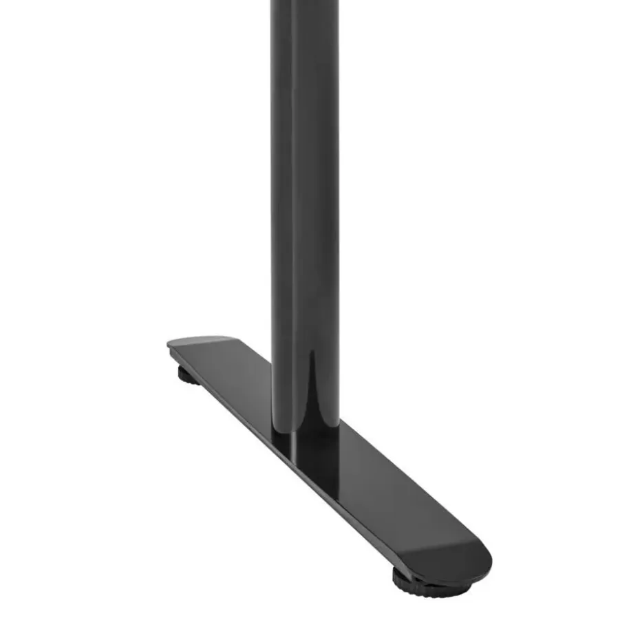 DESTINAS - Sta-bureau - Zwart/Lichtbruin - 120 x 72 cm - Vezelplaat