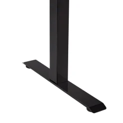 DESTINES - Elektr bureau - Zwart/Lichtbruin - 120 x 60 cm - Vezelplaat