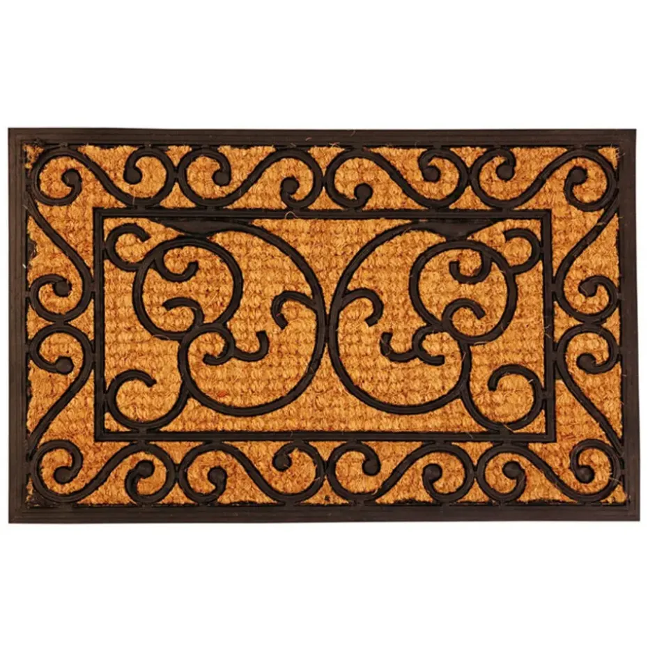 Deurmat - klassiek - 60 x 40 cm - rubber/kokos - schoonloopmat