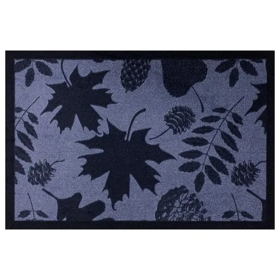 Deurmat Leaves Shadow antraciet - 40x60 cm