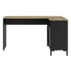Diagone Hoekbureau Manchester - 136x88cm - Zwart/Eikenkleur