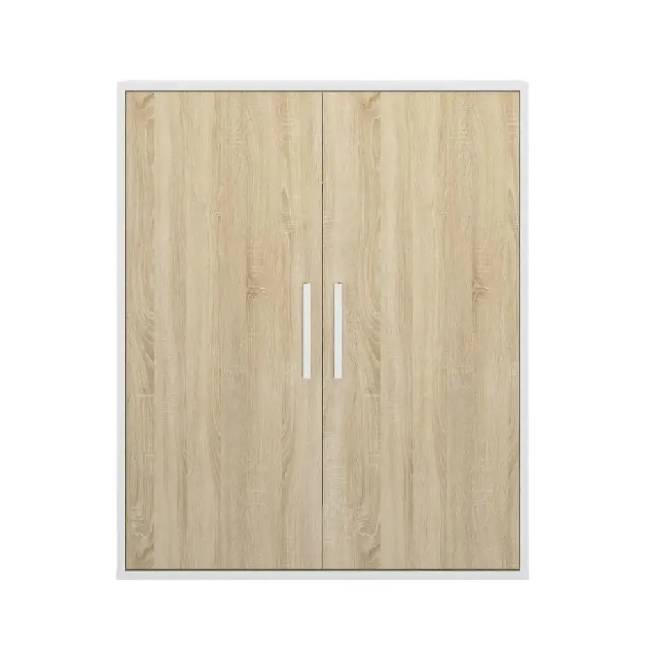 Diagone Kledingkast Under - onder trap of plafond 2 deuren - wit/hout