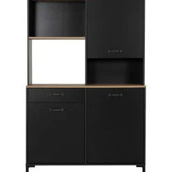 Diagone Microgolfkast Manchester - 119 x 41 x 180 cm - Helvezia Oak-design