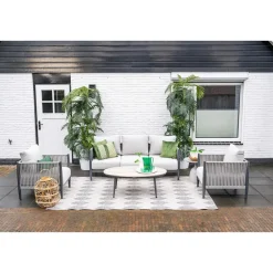 Diamo loungeset - 3-delig - carbon black - grey sand - valley sand