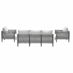 Diamo loungeset - 3-delig - carbon black - grey sand - valley sand