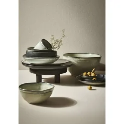 Diep bord Liz - zwart - stoneware - Ø16,3 cm