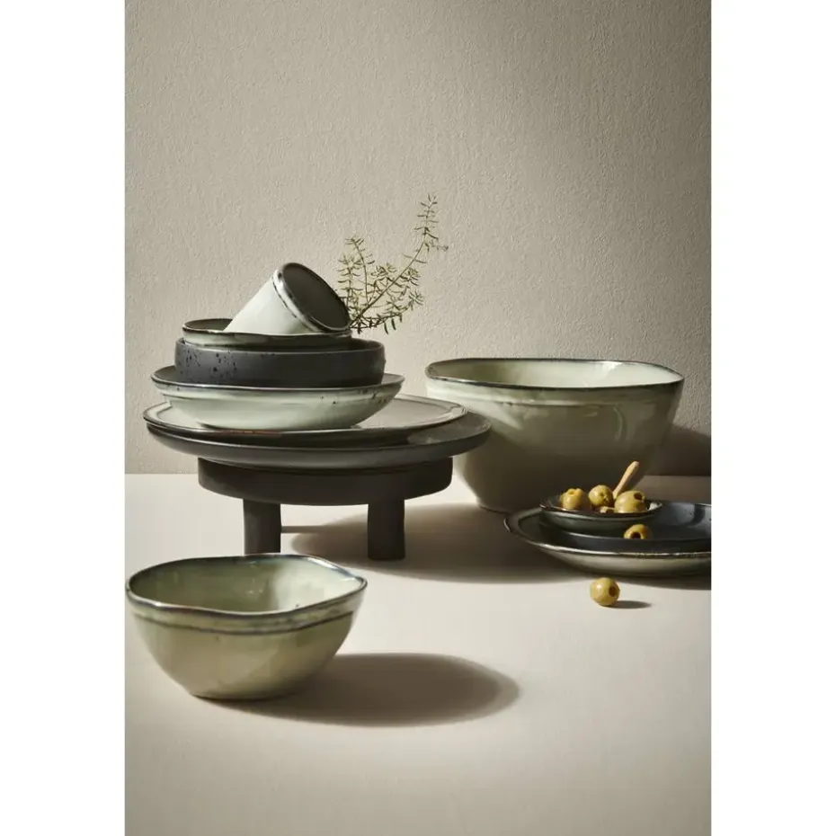 Diep bord Liz - zwart - stoneware - Ø16,3 cm