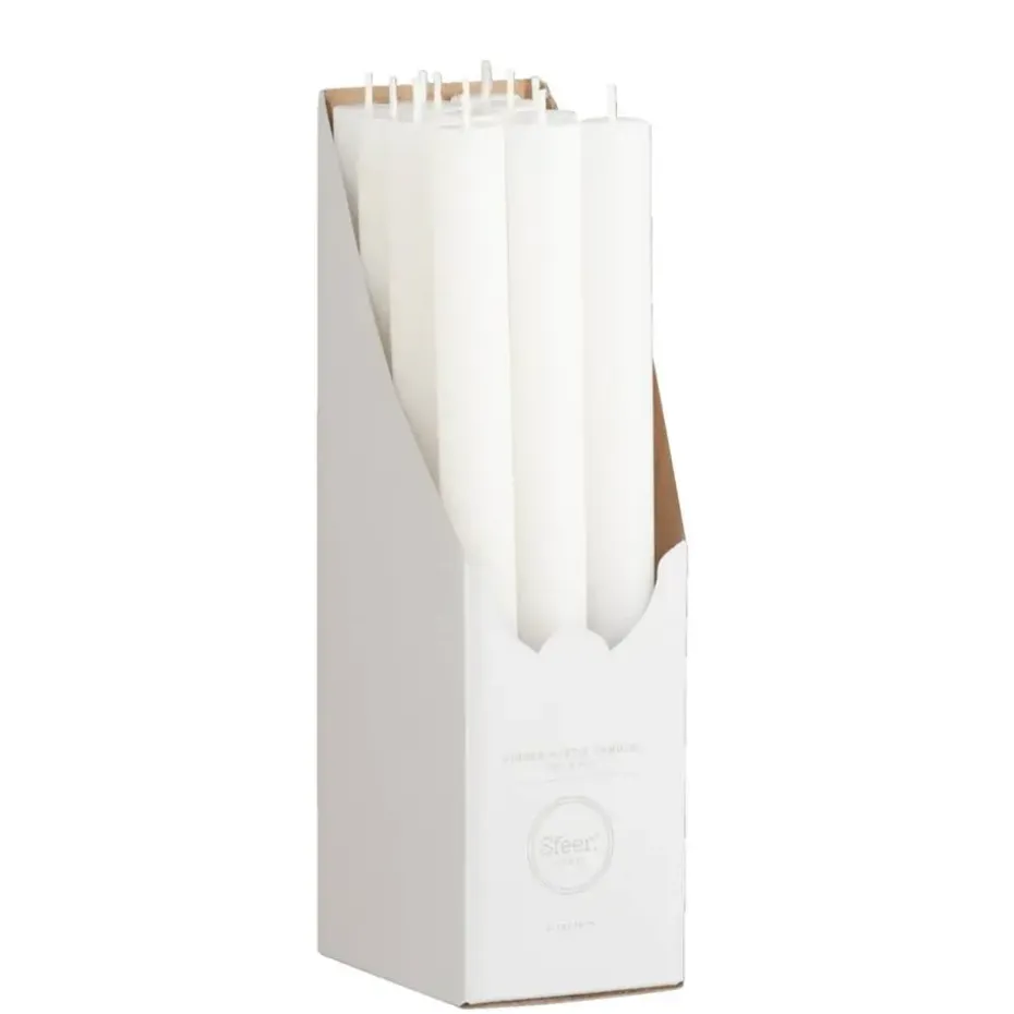Dinerkaars Rustiek - wit - 25 cm