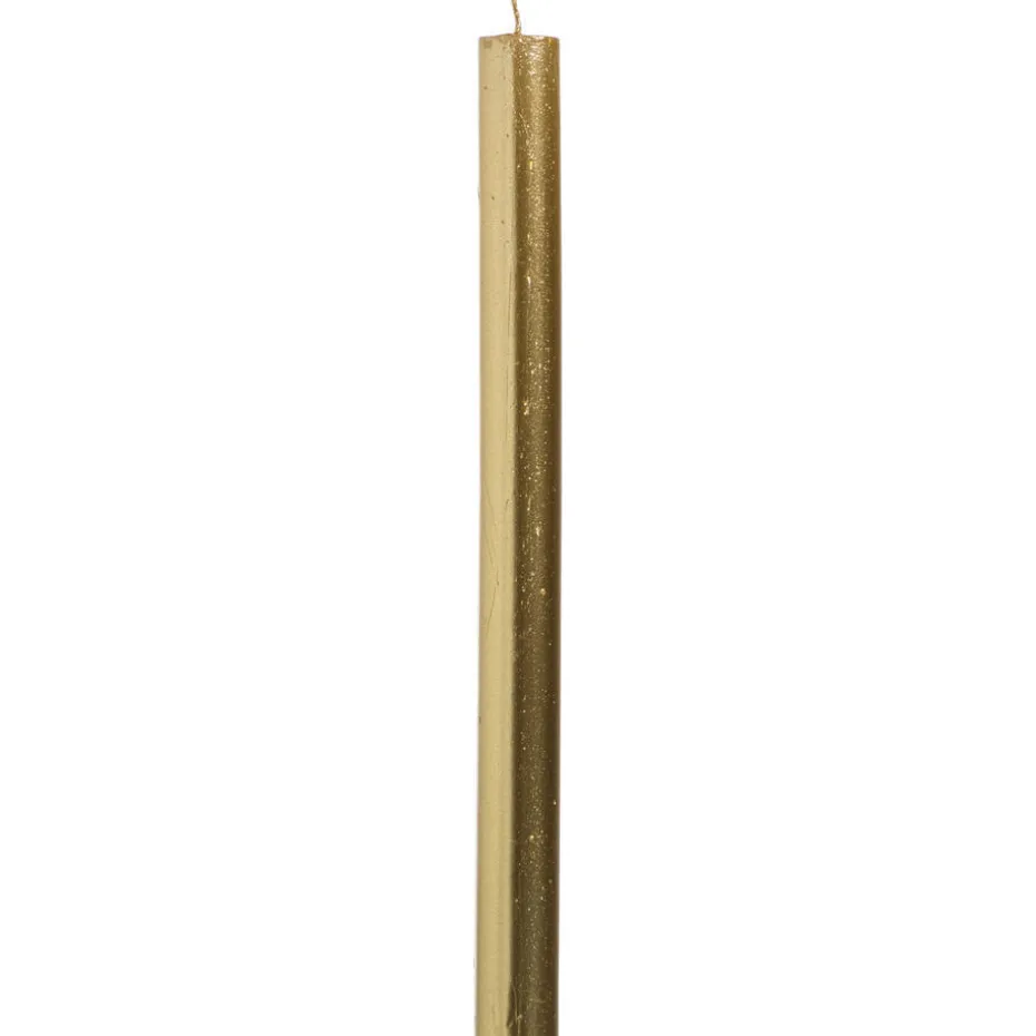 Dinerkaars rustiek goudkleur - 25xØ2,1 cm