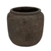 DK Design Bloempot kruik model Batu - roestbruin - D18 x H16 cm