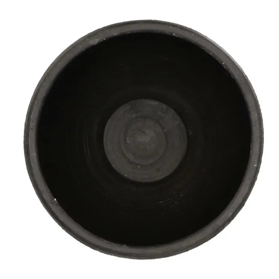 DK Design Bloempot model Maya - verweerd zwart - D32xH35cm - rustiek