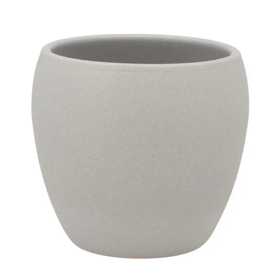 DK Design Plantenpot - Vinci - lichtgrijs mat - D13 x H14 cm