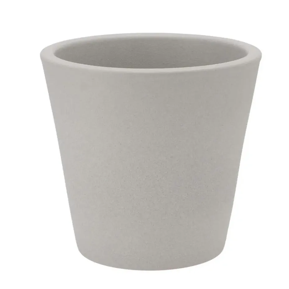 DK Design plantenpot - Vinci - lichtgrijs mat - D16 x H18 cm