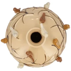 DK Design Vaas Vogels - zandkleurig - D14 x H14 cm