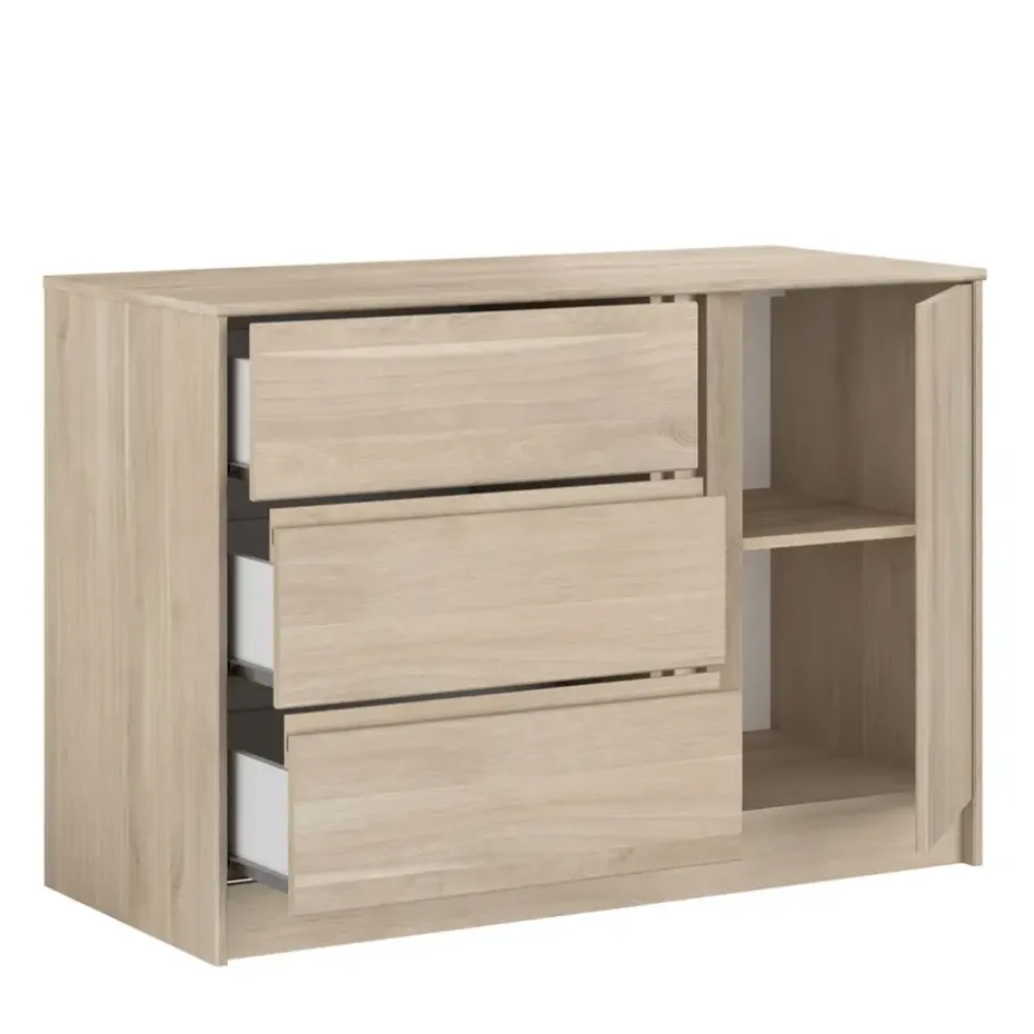 Dressoir Evi - eikenkleur - 76,8x109,8x50 cm