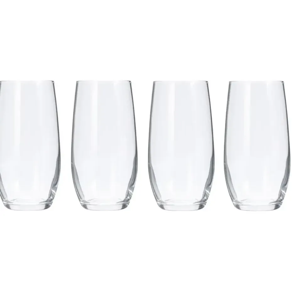 Drinkglazen of waterglazen - 4x stuks - gecurved - 360 ml