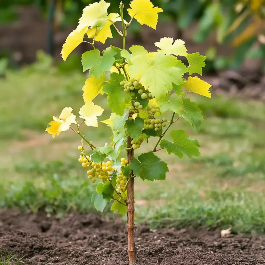 Druivenplant - Set van 3 - Vitis vinifera 'Chardonnay' - Hoogte 25-40cm - ⌀9cm
