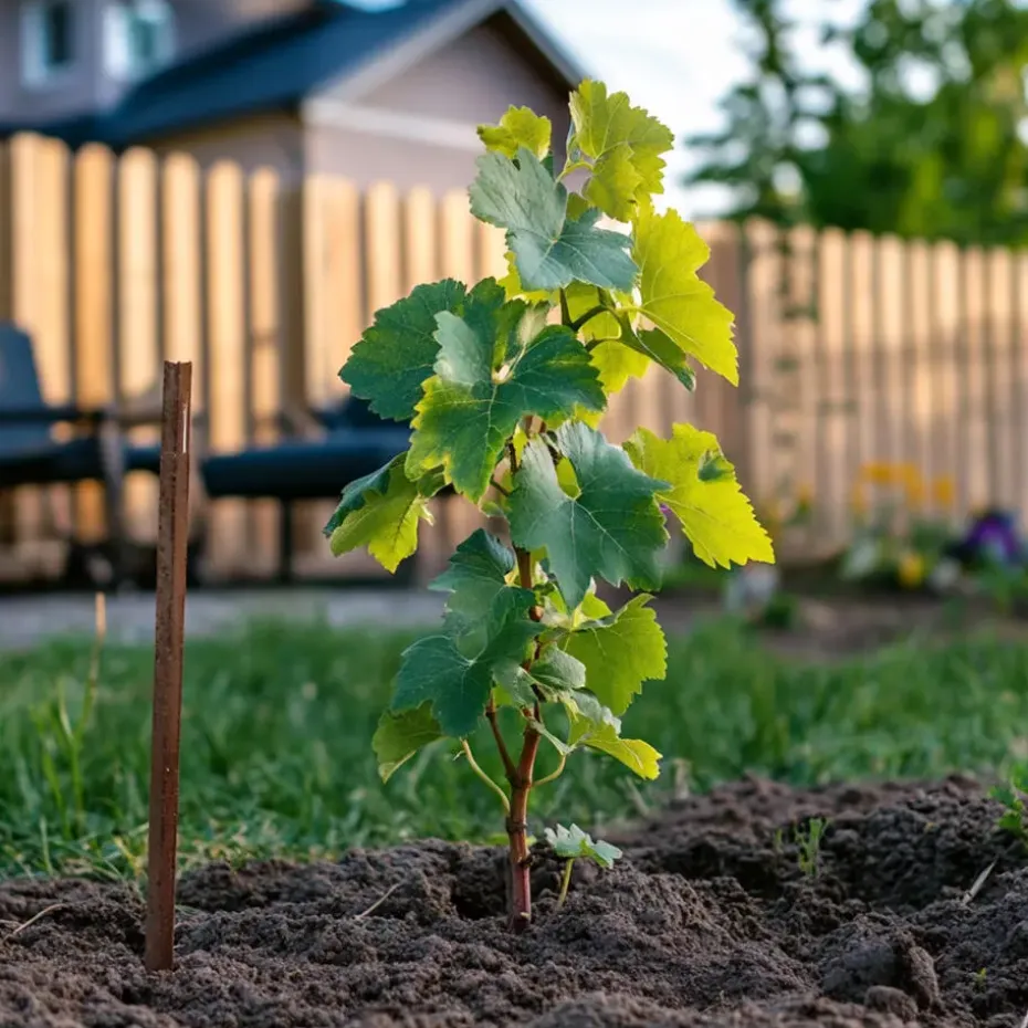 Druivenplant - Set van 3 - Vitis vinifera 'Chardonnay' - Hoogte 25-40cm - ⌀9cm