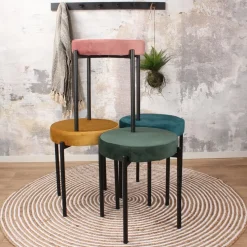 DS4U - Mika velvet kruk goud