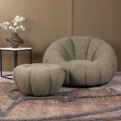 DS4U - Olivia DLX fauteuil teddy - groen