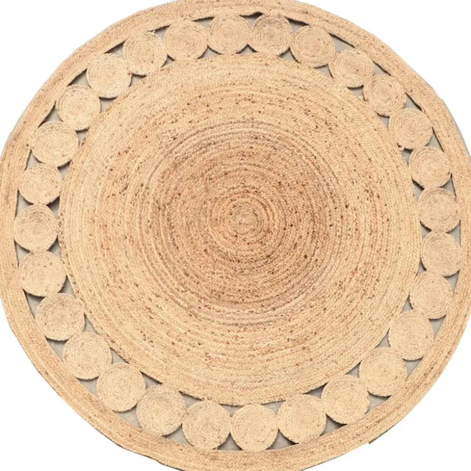 Dutch Lifestyle - Jute - Vloerkleed - 200x200 cm - Beige