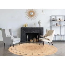 Dutch Lifestyle - Jute - Vloerkleed - 200x200 cm - Beige