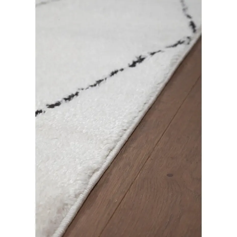 Dutch Lifestyle - Polyester - Vloerkleed - 230x160cm - Wit