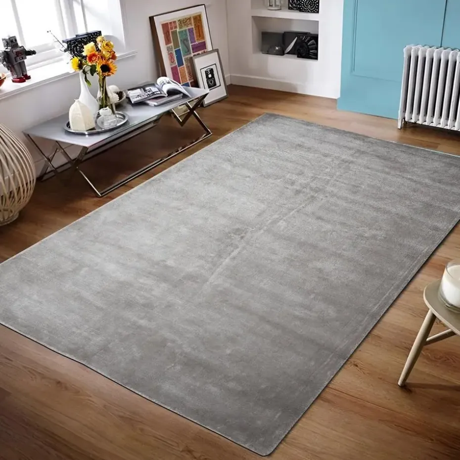 Dutch Lifestyle - Viscose - Vloerkleed - 195x300cm - Grijs