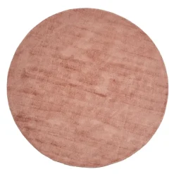 Dutch Lifestyle - Viscose - Vloerkleed - 115cm rond - Rood