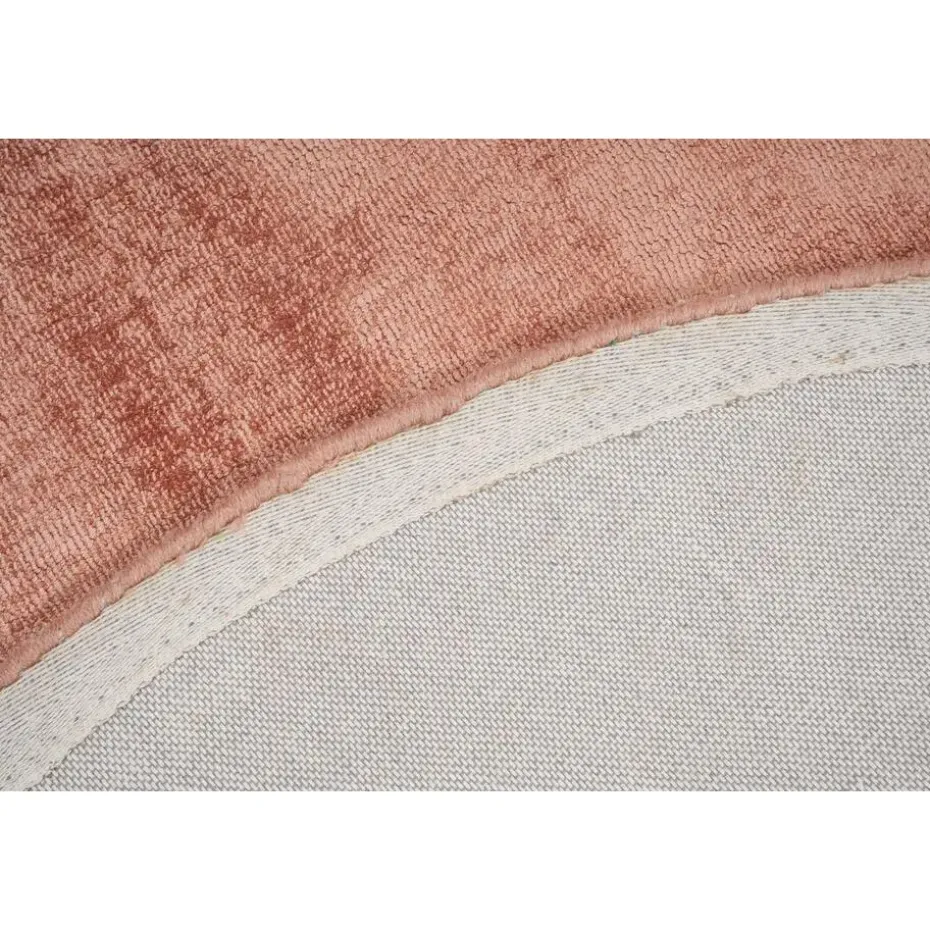 Dutch Lifestyle - Viscose - Vloerkleed - 115cm rond - Rood