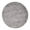 Dutch Lifestyle - Viscose - Vloerkleed - 115cm rond - Grijs