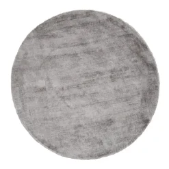 Dutch Lifestyle - Viscose - Vloerkleed - 115cm rond - Grijs
