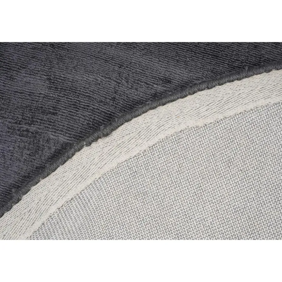 Dutch Lifestyle - Viscose - Vloerkleed - 195cm rond - Grijs