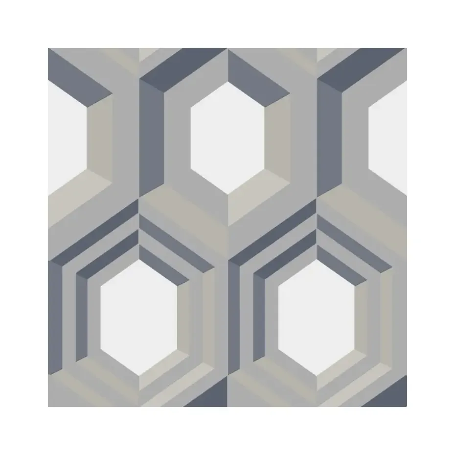 Dutch Wallcoverings - Galactik retro grijs/blauw - 0,53x10,05m