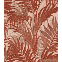 Dutch Wallcoverings - Grace Tropical palm leaf orange/beige - GR322107