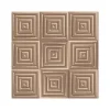 Dutch Wallcoverings - Hexagone 3D vierkant koper - 0,53x10,05m