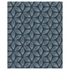 Dutch Wallcoverings - Hexagone dessin zwart/blauwgrijs - 0,53x10,05m