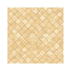 Dutch Wallcoverings - Hexagone ruit beige/glitter - 0,53x10,05m