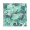 Dutch Wallcoverings - Horizons raam/bladeren blauwgroen - 0,53x10,05m