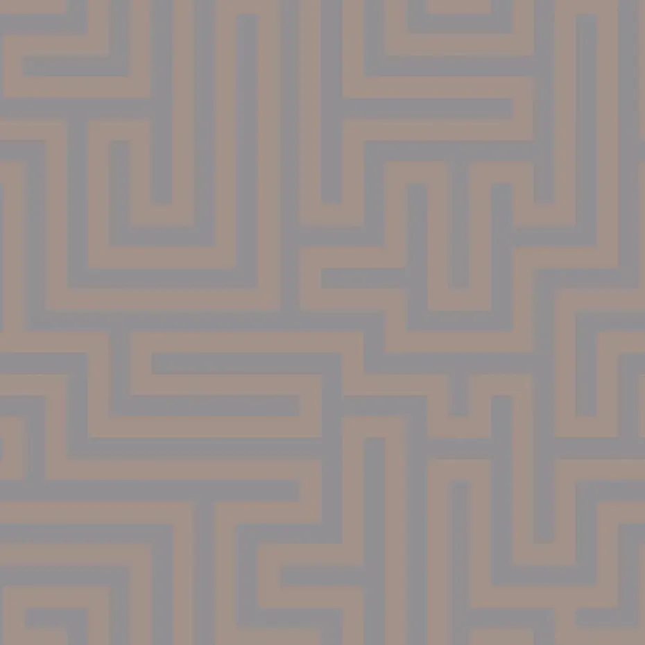 Dutch Wallcoverings - Indulgence Maze grey/rose/gold - 0,53x10,05m
